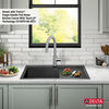 30” Drop-In Top Mount 16 Gauge Workstation Kitchen Sink Single Bowl with WorkFlow™ Ledge and Accessories